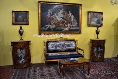 Coppia di servanti angoliere stile Napoleone III