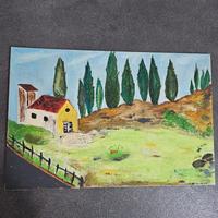 Quadro dipinto olio su tavola 