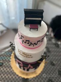 Torta Comunione tema musica