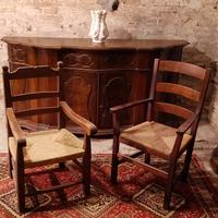 coppia di sedie retro