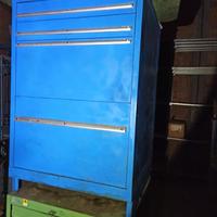 CASSETTIERA BLU DA OFFICINA