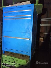 CASSETTIERA BLU DA OFFICINA