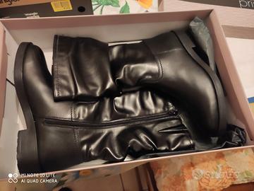 Stivali in pelle primo Piano