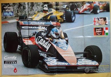 Poster Bruno Giacomelli e Derek Warwick su Toleman