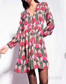 Pinko- abito/vedtito modello Giada rosa verde XS