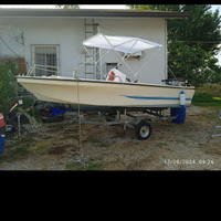 Barca motore carello