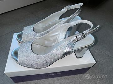 Scarpe eleganti donna argento Vernissage 38