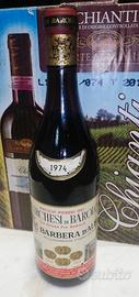 Vino barolo barbera d'alba - 1974