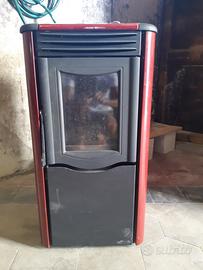 Stufa a pellet funzionante