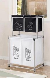 Organizzatore biancheria 2 scomparti 