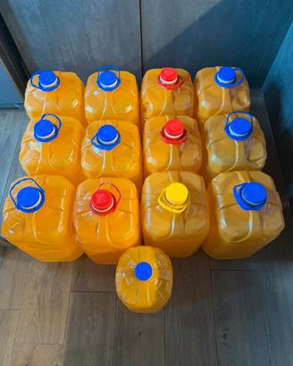 Taniche plastica 20L con tappo – Lotto completo