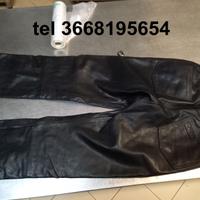 Pantaloni pelle Biker moto custom BITLIS