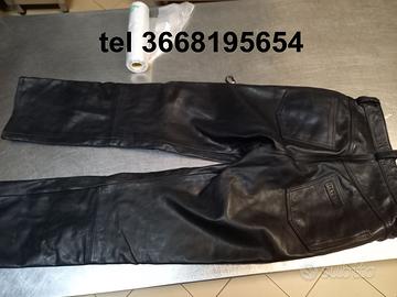 Pantaloni pelle Biker moto custom BITLIS