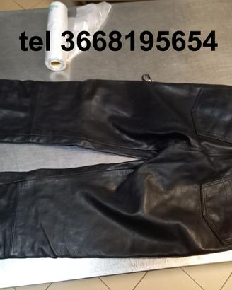 Pantaloni pelle Biker moto custom BITLIS