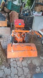 motocoltivatore con fresa allungabile