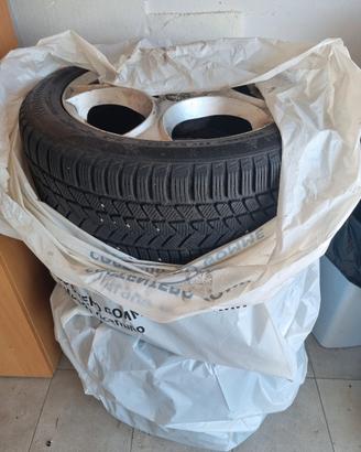 4 CERCHI R17 ALFA 159 BRERA CON GOMME INVERNALI