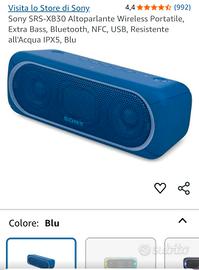 Cassa Sony impermeabile bluetooth 