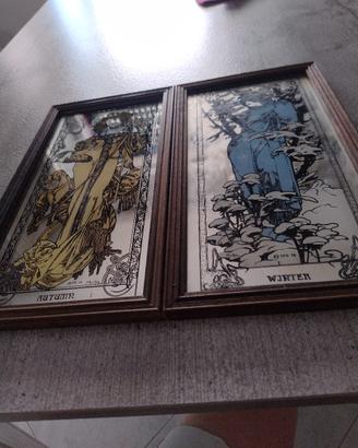 2 quadri  a specchio vintage 