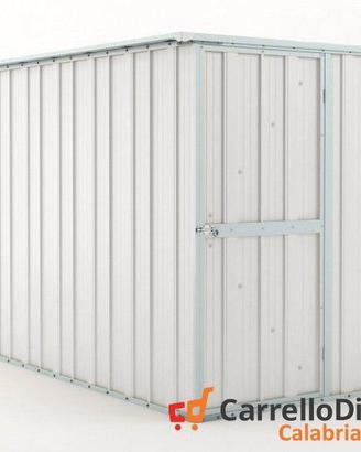 deposito attrezzi giardino 175x307cm 5,4mq bianco