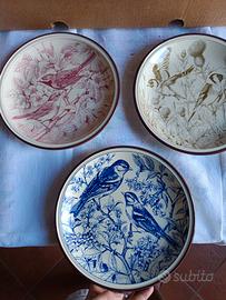 3 piatti della serie Amici del mattino