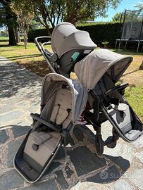 Passeggino Peg Perego Gemellare Ypsi grigio
