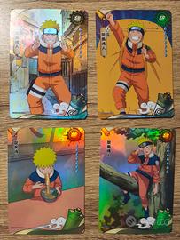 Lotto 4 Carte Naruto Kayou 