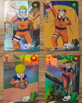 Lotto 4 Carte Naruto Kayou 