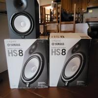 Set studio completo: Yamaha HS8 + cavi + supporti