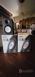Set studio completo: Yamaha HS8 + cavi + supporti