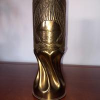 vaso in ottone ricavato da bossolo 