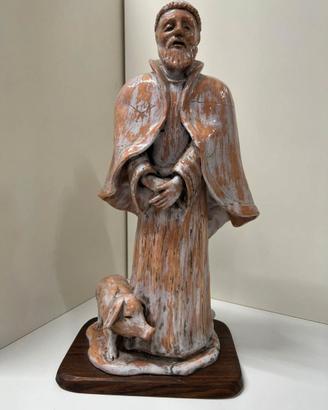 SCULTURA SANT'ANTONIO ABATE CERAMICHE FAENZA