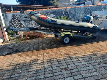 gommone motore carrello 