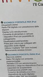 radio con cassa incorporata e lettore ipod