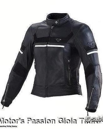 MACNA Giacca Moto Pelle Daisy Donna Nera