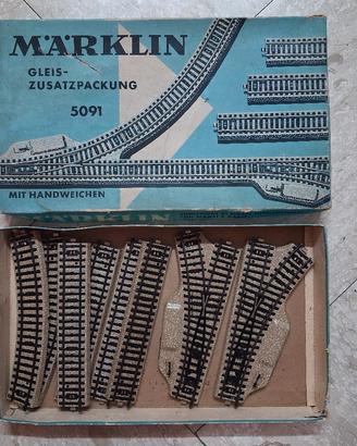 rotaie e scambi Marklin set 5091 scala ho 1:87