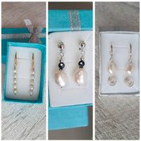 Orecchini in argento 925 e vere pietre naturali 