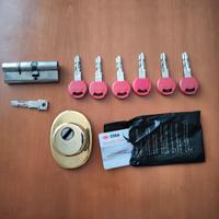 cilindro europeo CISA con 7 chiavi + security card