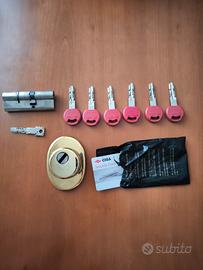 cilindro europeo CISA con 7 chiavi + security card