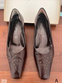 Scarpe Décolleté Vintage in Pelle CB Comfort n.38