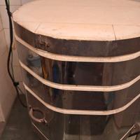 Forno a pozzatto con materiali refrattari