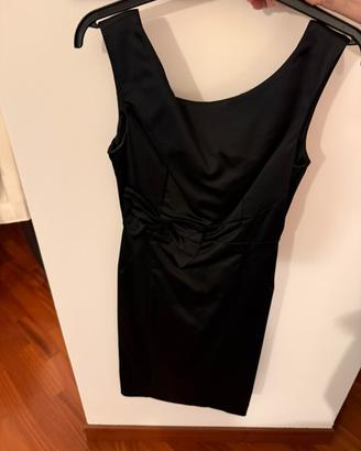 Abito Nero Elegante Sportstaff con Fiocco