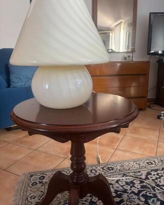 Lampade in vetro di Murano beige  anni 80