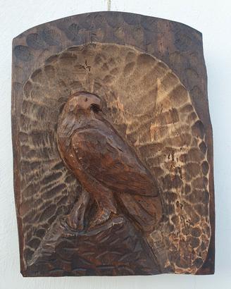 SCULTURA BASSORILIEVO AQUILA 