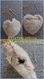 borsa finta pelliccia