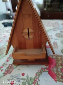 Salvadanaio legno vintage cm 20 x 15