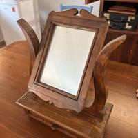 specchio portagioie in legno