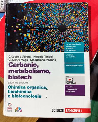 carbonio, metabolismo, biotech ISBN 9788808899835