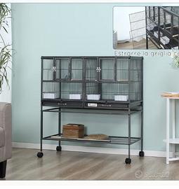 Grande gabbia adatta per cove con separé nuova