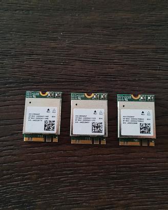 Lotto 3x Schede Wi-Fi + Bluetooth M.2 AzureWave AW