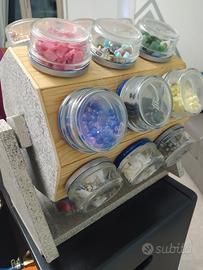 Gioielli pietre SWAROVSKI ACCIAIO + Supporto